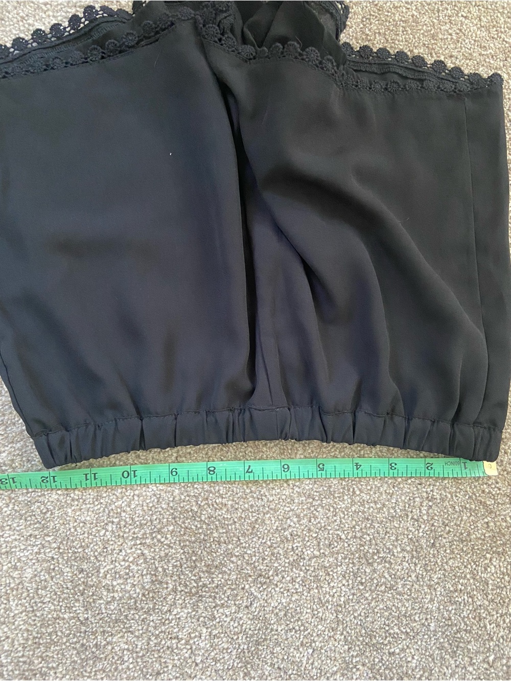 Brandy Melville Crochet Trim Black Shorts Boho - Picture 11 of 13